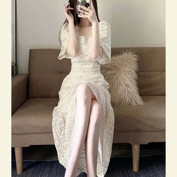 Source Unknown Dresses & Skirts - NWOT Lace Midi Dress